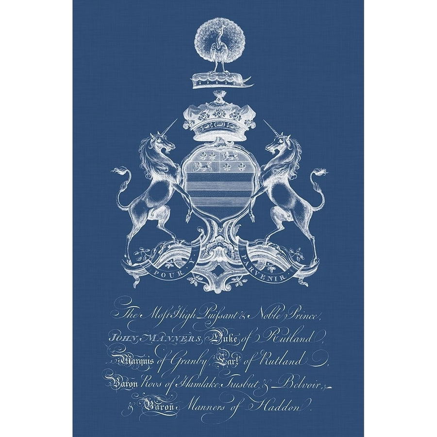 Heraldry on Navy III Poster Print - Studio Vision-VARPDX139908Z Image 1