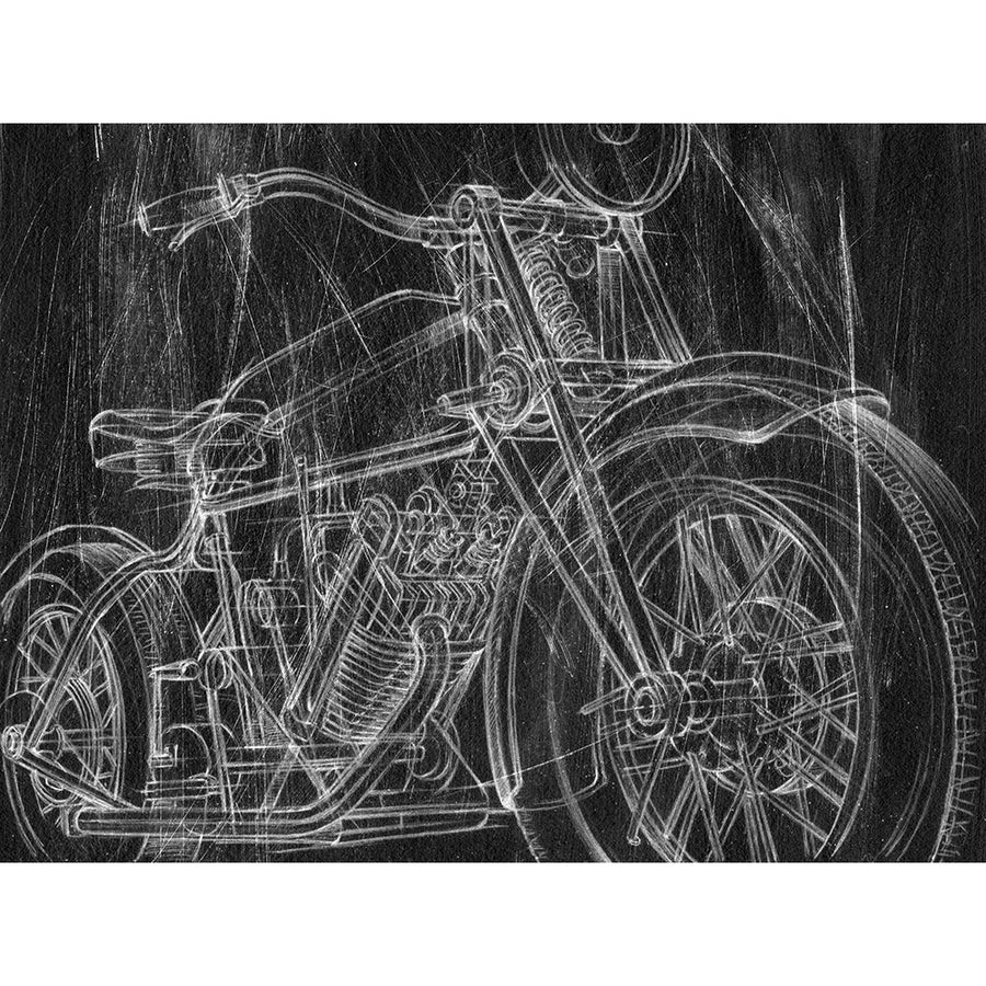 Motorcycle Mechanical Sketch I Poster Print - Ethan Harper-VARPDX139997Z Image 1