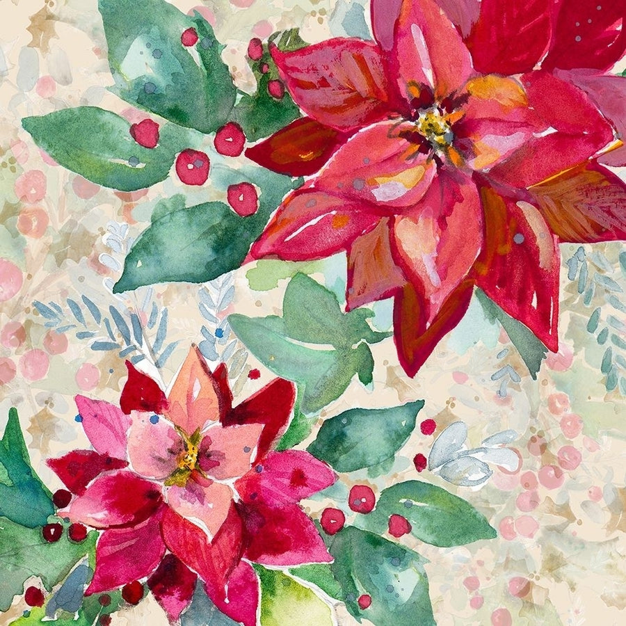 Holiday Poinsettia II Poster Print by Patricia Pinto-VARPDX14079M Image 1