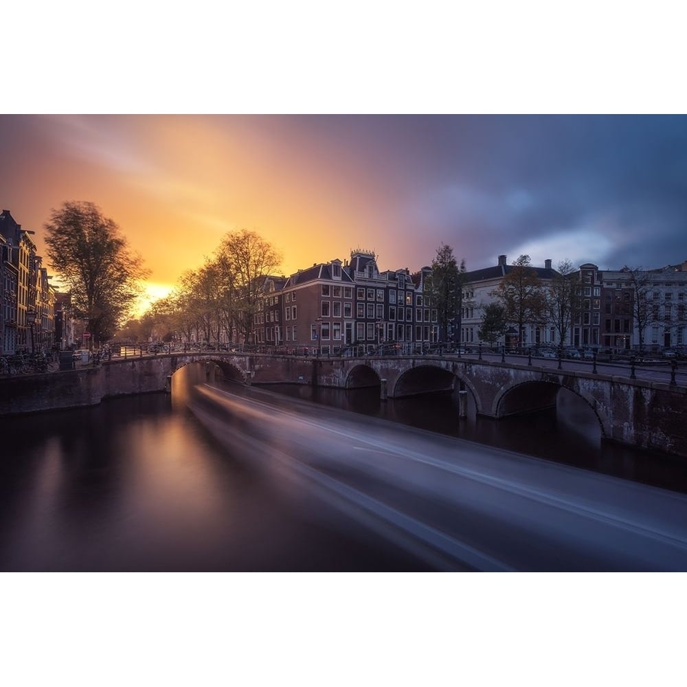 Amsterdam - Keizersgracht Poster Print - Jean Claude Castor-VARPDX1411366 Image 1