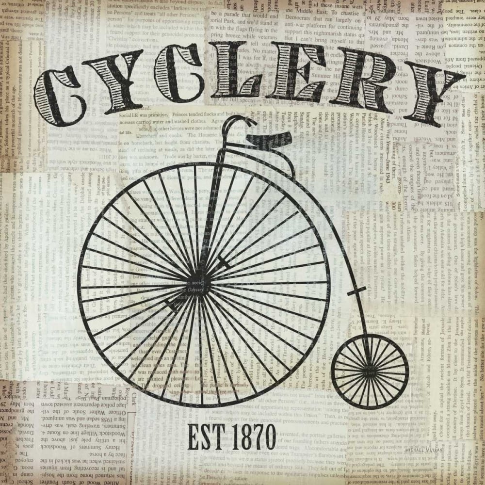 Cyclery Poster Print by Michael Mullan-VARPDX14130 Image 2