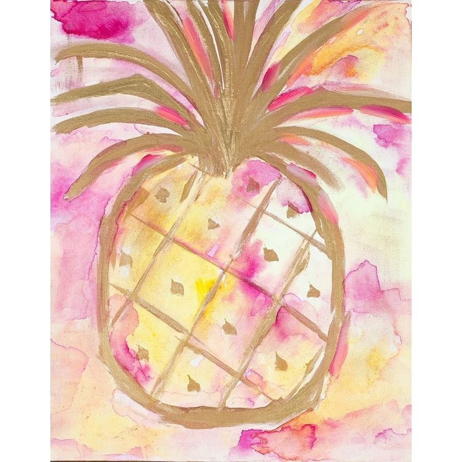 Pink Gold Pineapple Poster Print by L. Hewitt-VARPDX14406A Image 1