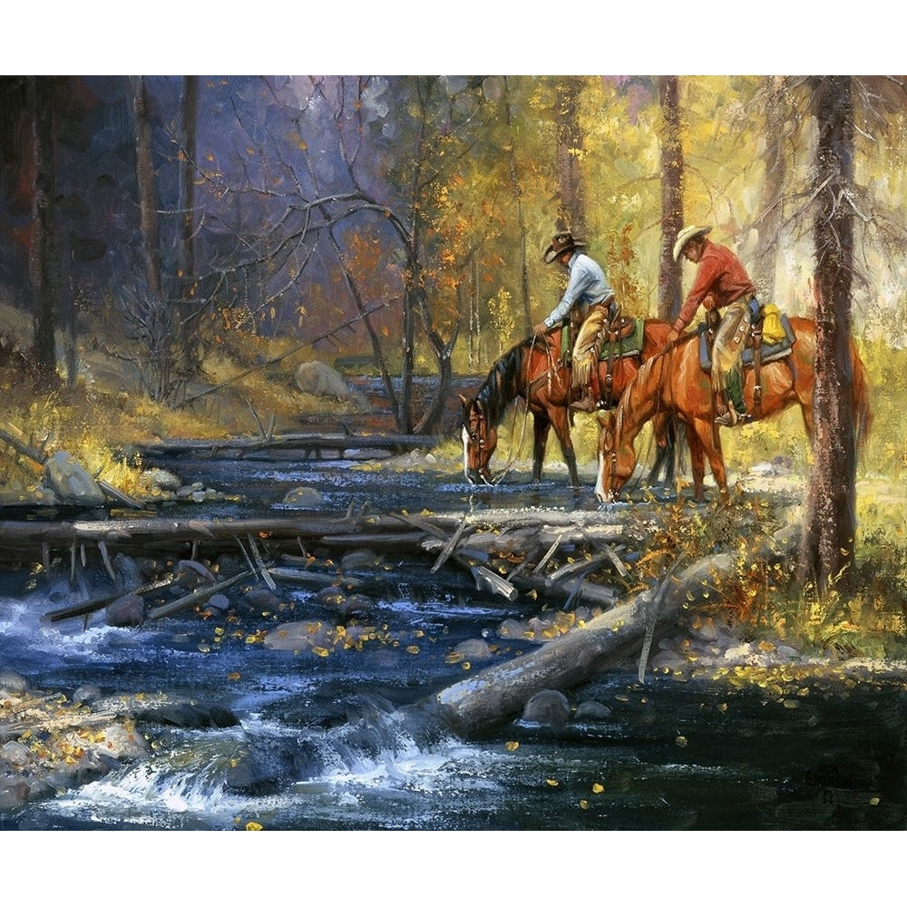 Cold Water and Falling Leaves Poster Print - Jack Sorenson-VARPDX144171Z Image 1