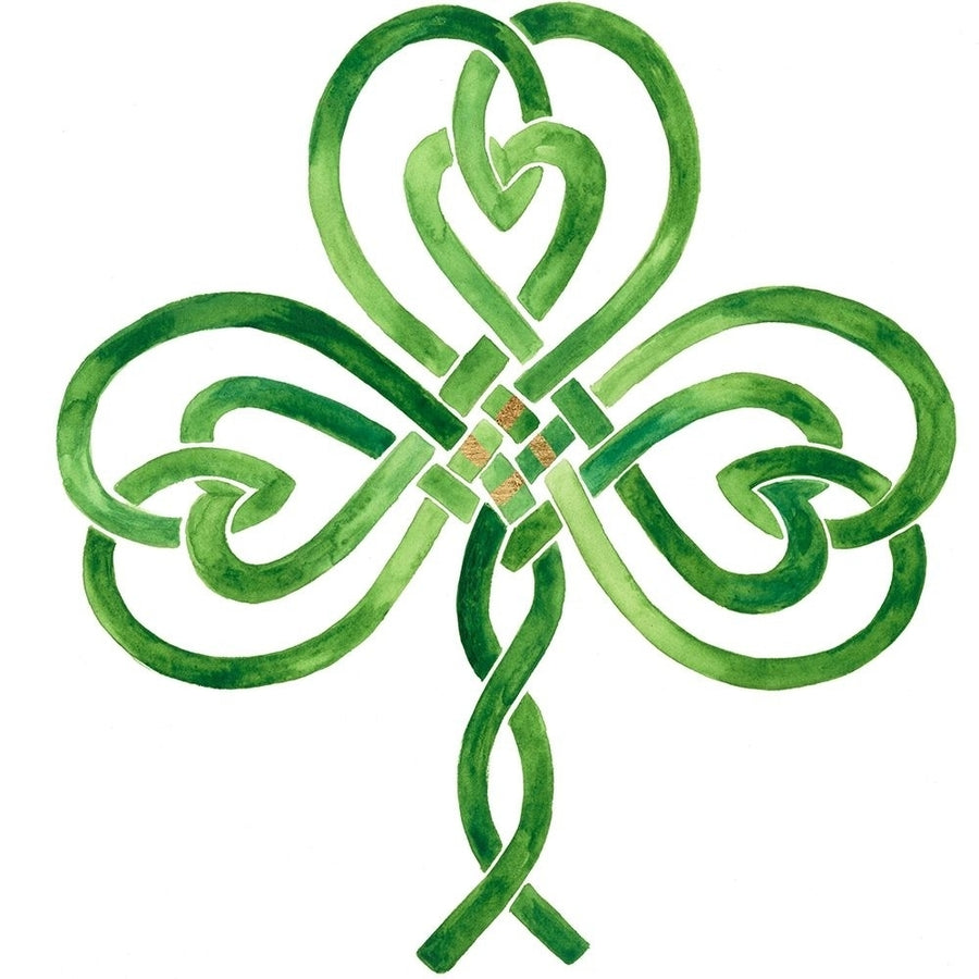 Gilded Shamrock II Poster Print - Victoria Borges-VARPDX144207D Image 1