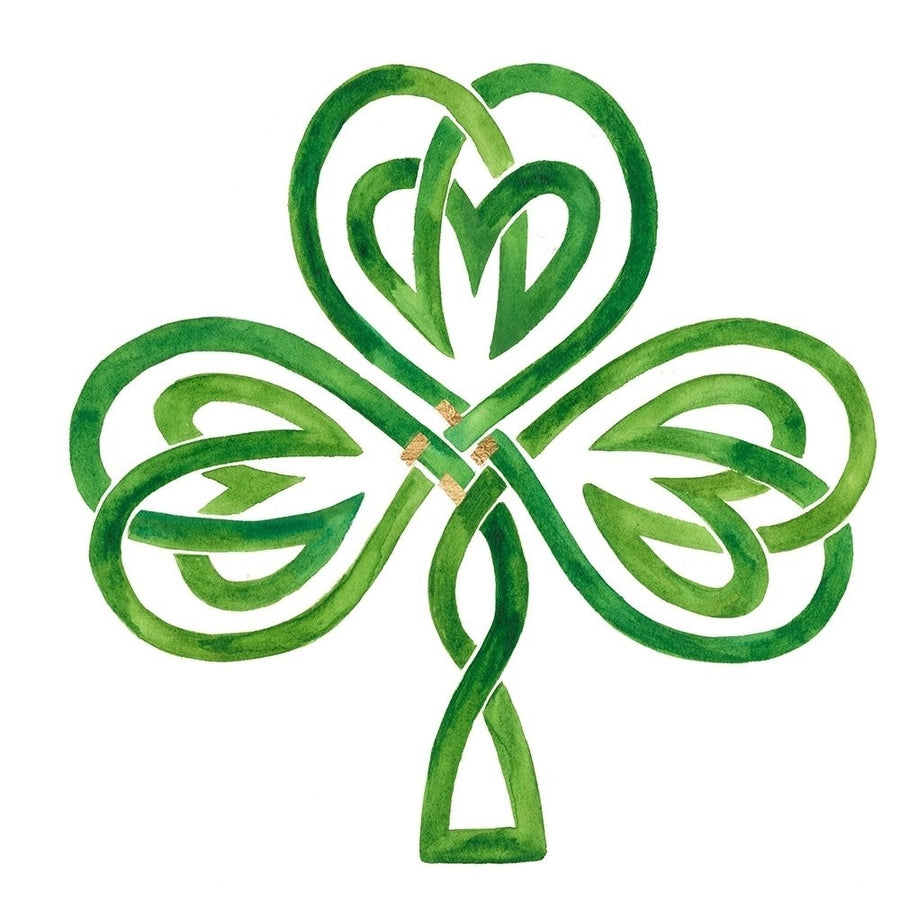 Gilded Shamrock III Poster Print - Victoria Borges-VARPDX144208D Image 1