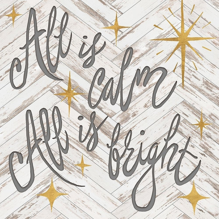 All is Calm All is Bright Poster Print by Elizabeth Medley-VARPDX14440D Image 1