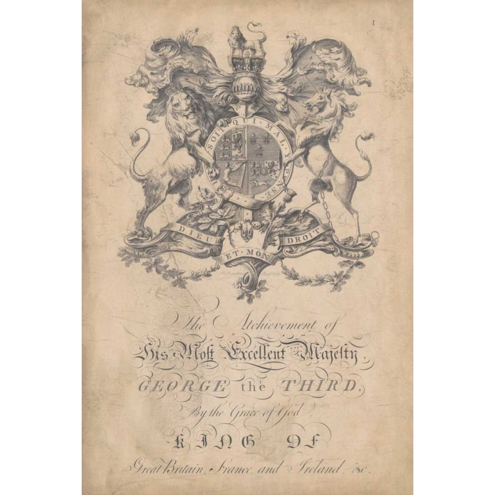 Peerage of England I Poster Print - Studio Vision-VARPDX145035ZE Image 1