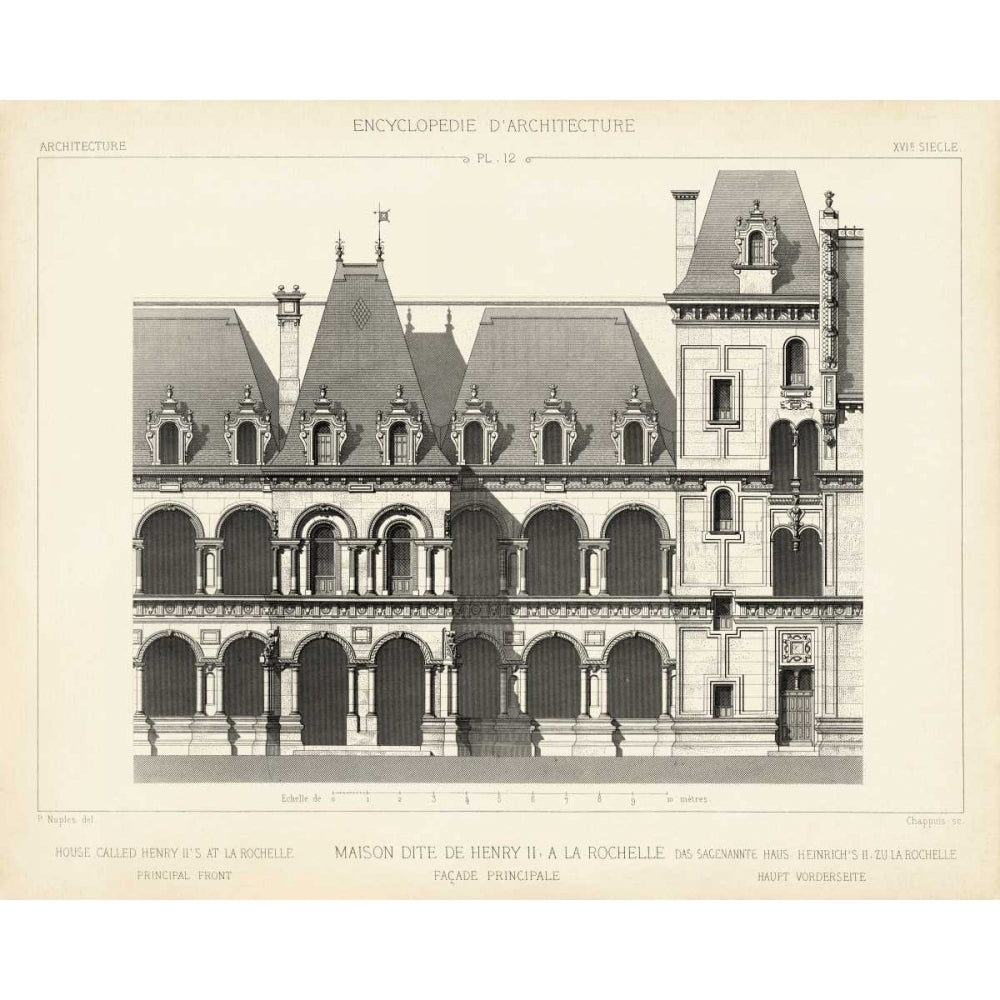 French Facade I Poster Print - Studio Vision-VARPDX145045Z Image 1