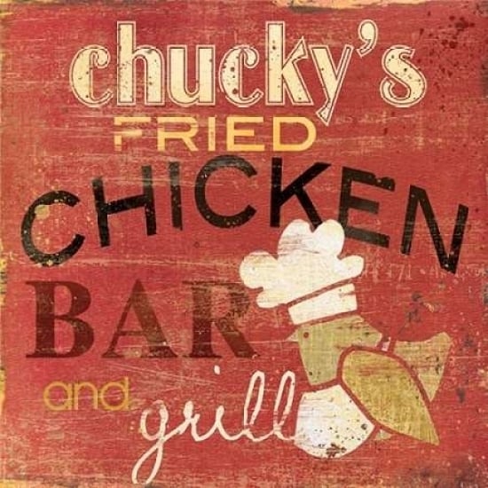 Chuckys Fried Poster Print by Carol Robinson-VARPDX14518 Image 1