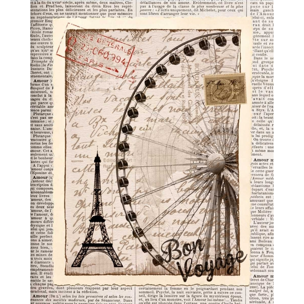 Bon Voyage Poster Print by Katrina Craven-VARPDX14511 Image 2