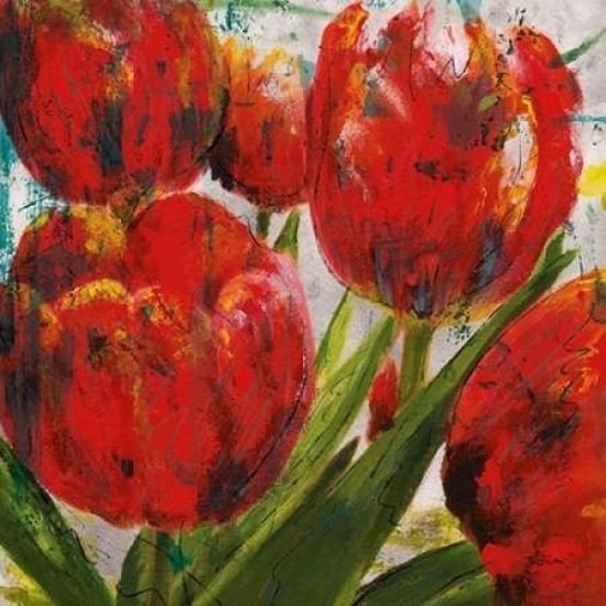 Painted Tulips I Poster Print by Katrina Craven-VARPDX14528 Image 1