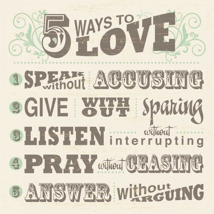 Five Ways To Love Poster Print by Havoc Gifts-VARPDX14560 Image 2