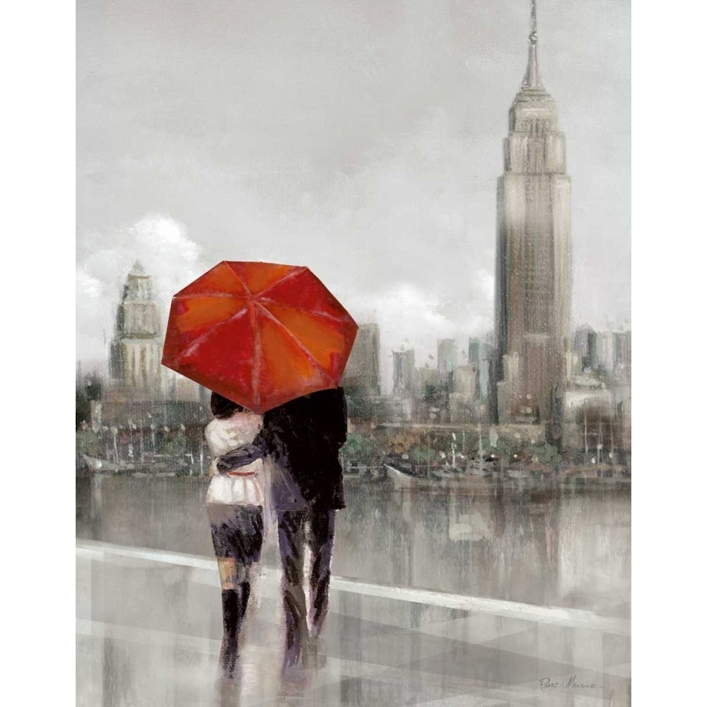 Modern Couple in NY Poster Print by Ruane Manning-VARPDX14656 Image 2