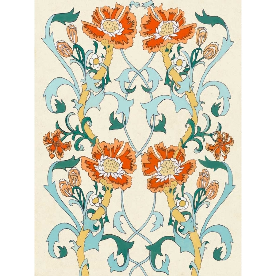 Nouveau Floral Pattern I Poster Print - Naomi McCavitt-VARPDX146606Z Image 1