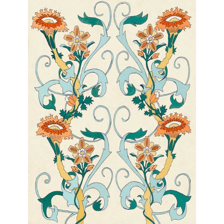 Nouveau Floral Pattern II Poster Print - Naomi McCavitt-VARPDX146607Z Image 1