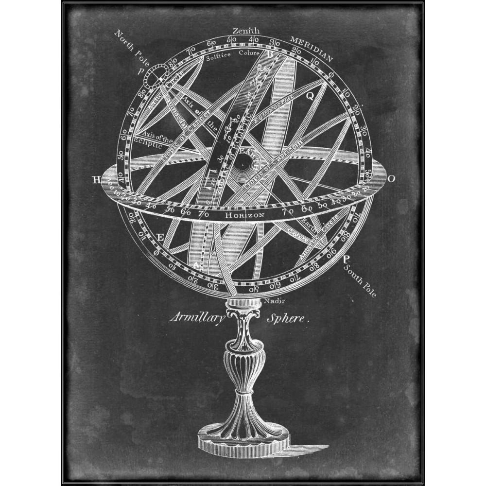 Armillary Sphere on Charcoal I Poster Print - Studio-VARPDX146670GG Image 1