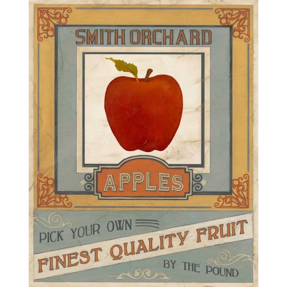 Vintage Produce Sign V Poster Print - June Erica Vess-VARPDX147982GG Image 1