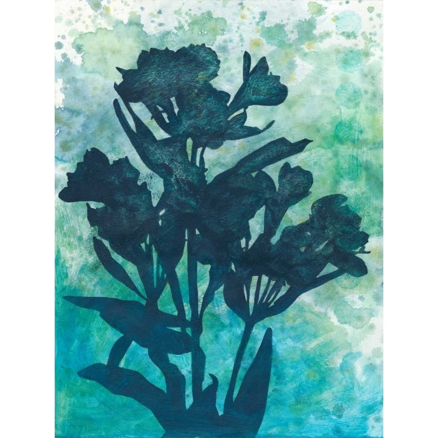 Indigo Floral Silhouette I Poster Print - Megan Meagher-VARPDX148251Z Image 1