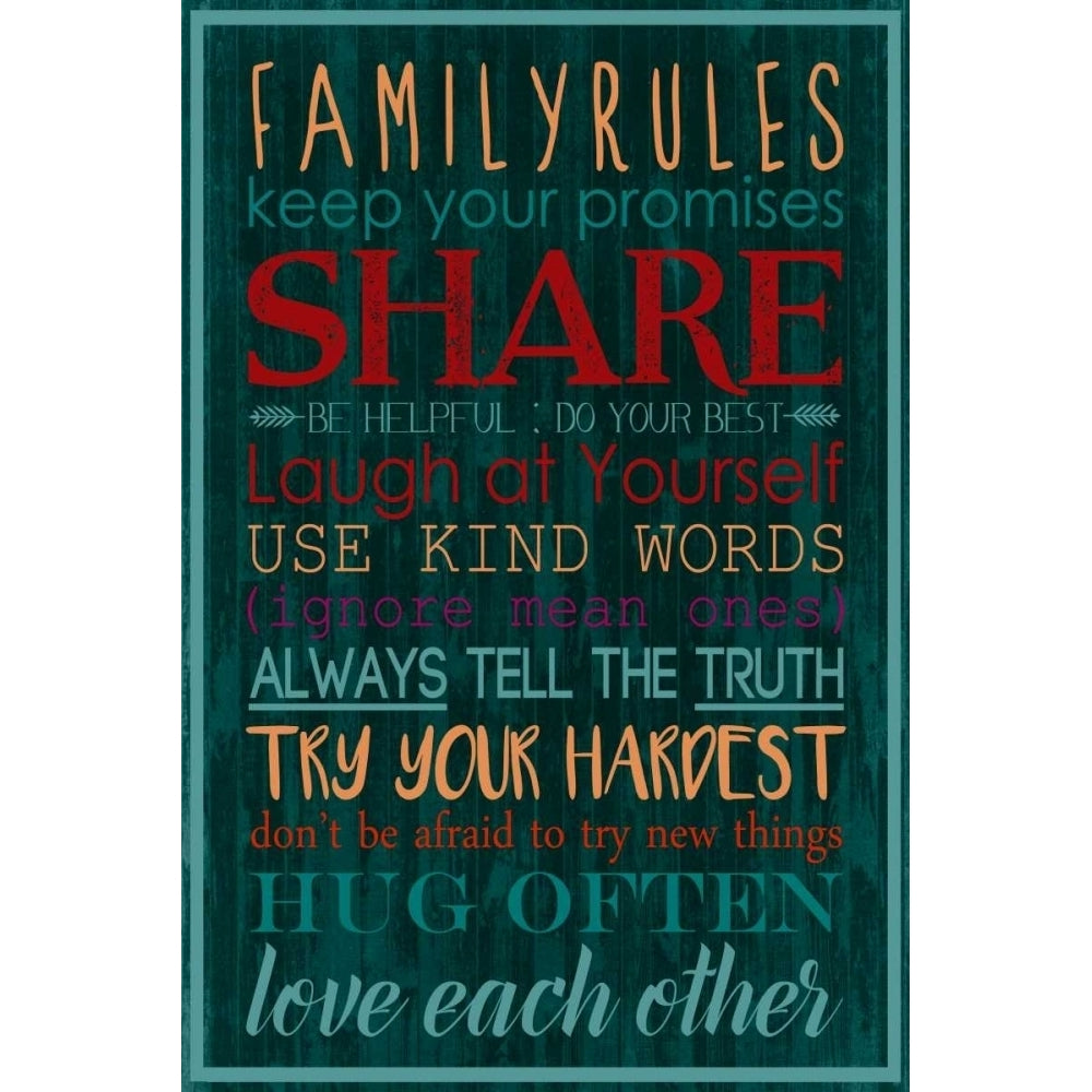 Spice Family Rules I Poster Print - Grace Popp-VARPDX148336D Image 1