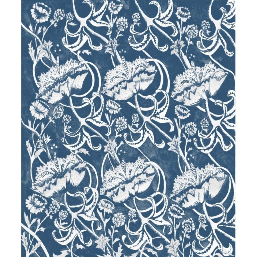 Indigo Floral Chintz II Poster Print - Naomi McCavitt-VARPDX148789Z Image 1