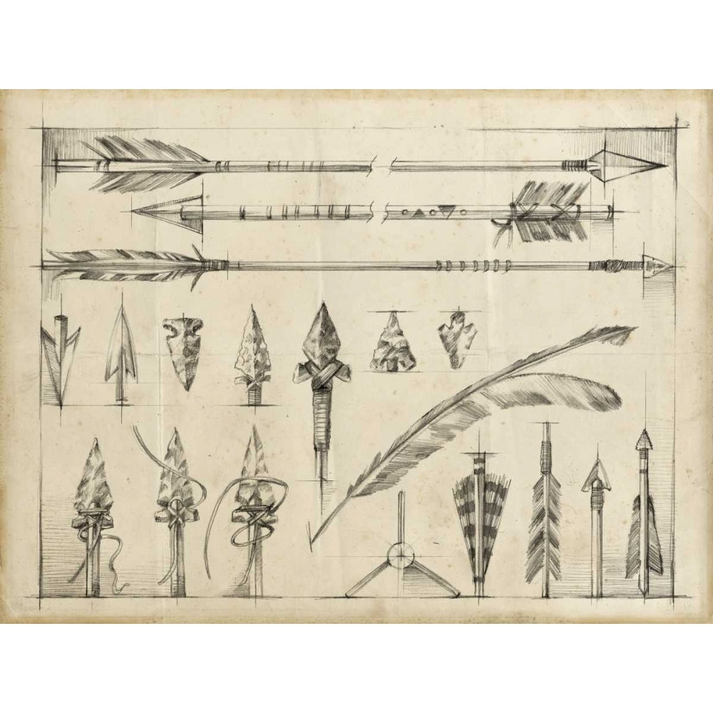 Arrow Schematic I Poster Print - Ethan Harper-VARPDX150293Z Image 1