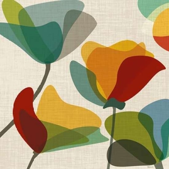 Flower Shapes II Poster Print by Katrina Craven-VARPDX15074 Image 1