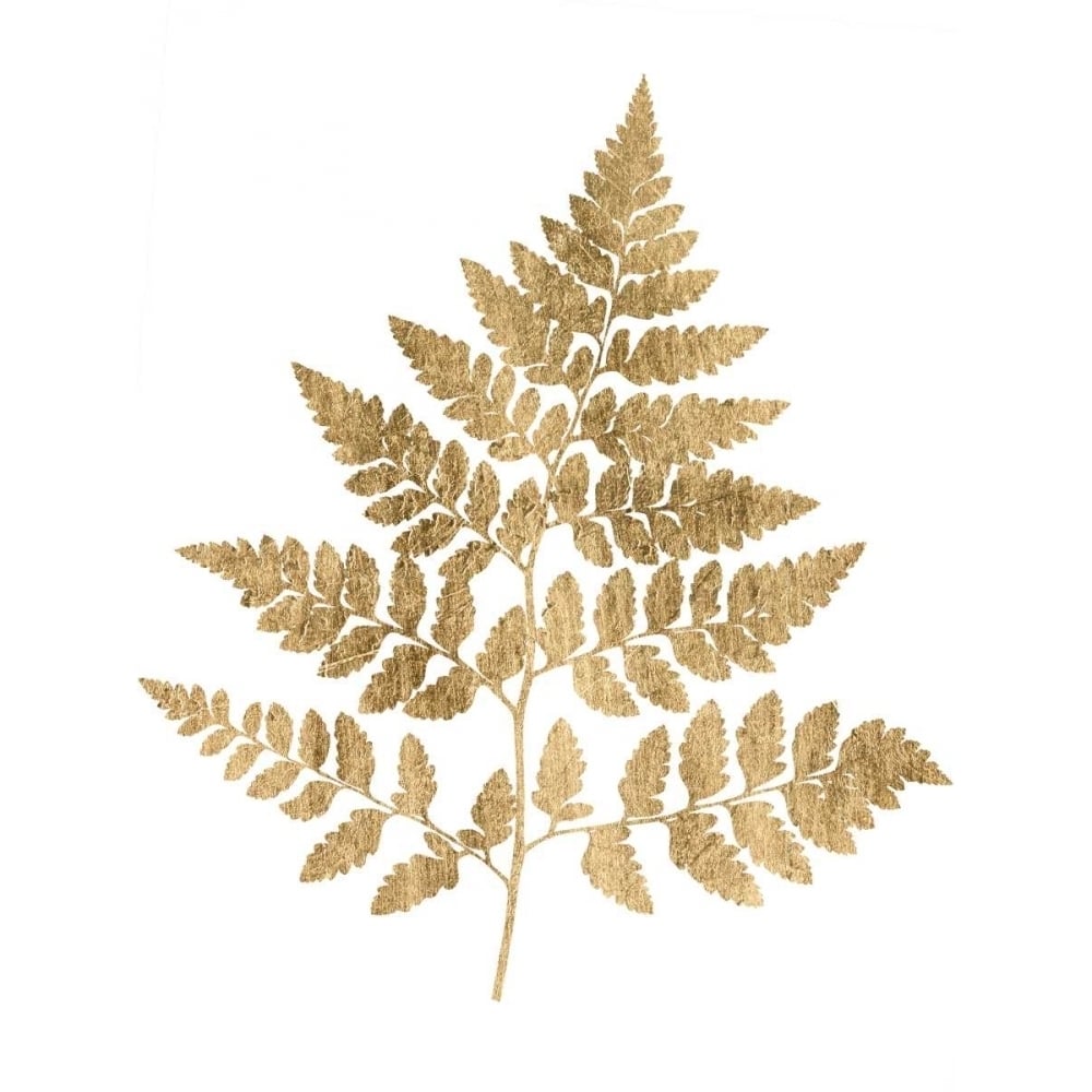 Graphic Gold Fern I Poster Print - W Studio-VARPDX151116D Image 1