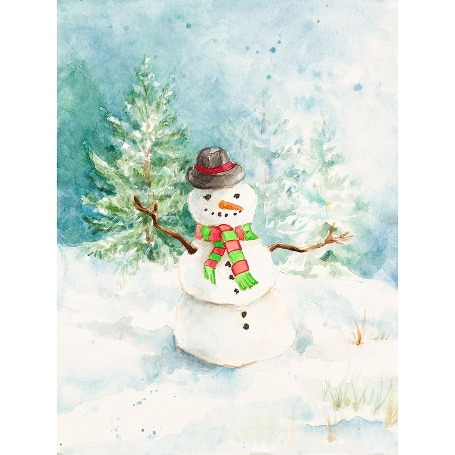 Snowman in the Pines Poster Print by Lanie Loreth-VARPDX15130C Image 1