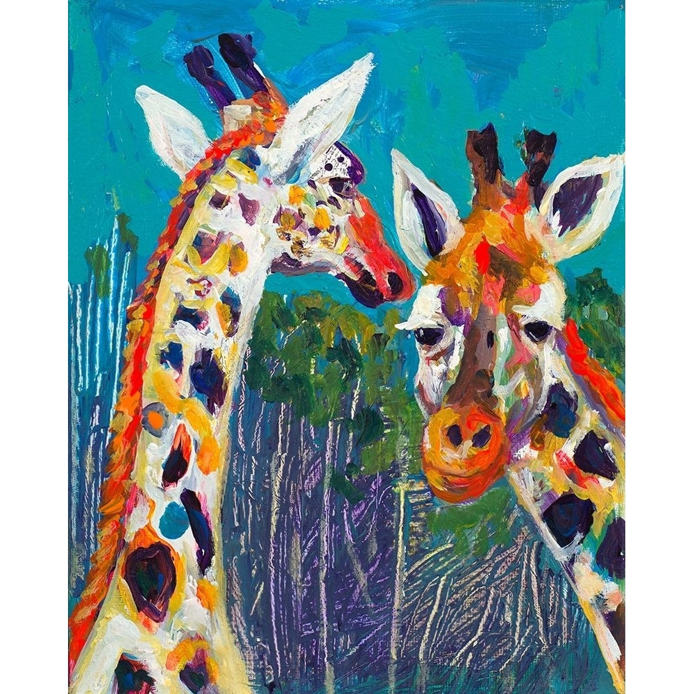 Colorful Giraffes Poster Print by Andy Beauchamp-VARPDX15253A Image 1