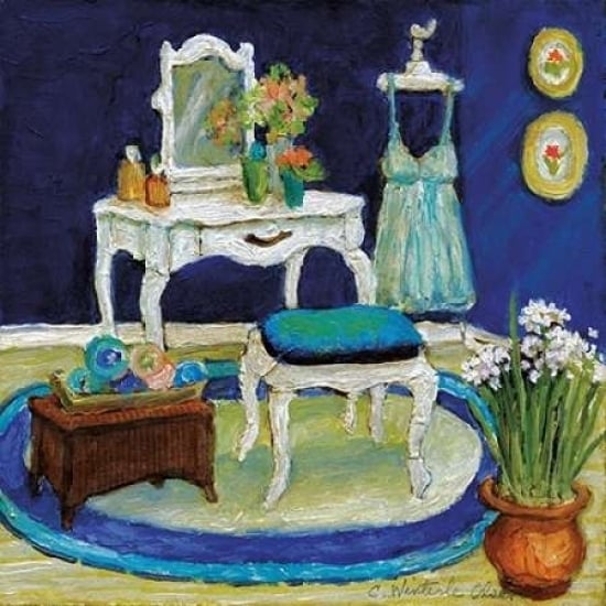 Blue Boudoir I Poster Print by Charlene Olson-VARPDX15273 Image 1