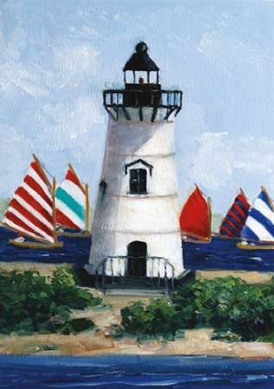 Brandt Point Lighthouse Poster Print by Sally Swatland-VARPDX15304 Image 1