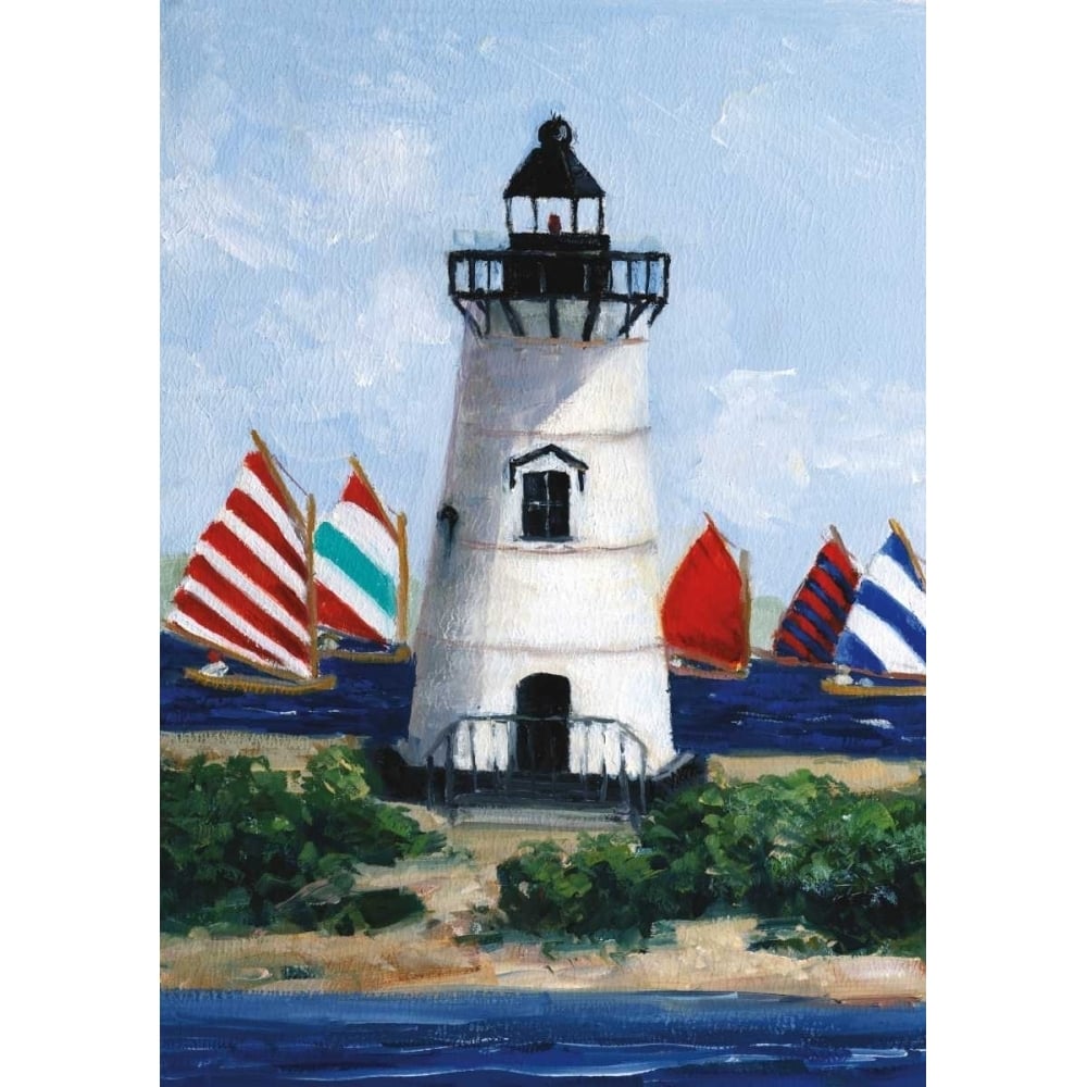 Brandt Point Lighthouse Poster Print by Sally Swatland-VARPDX15304 Image 2