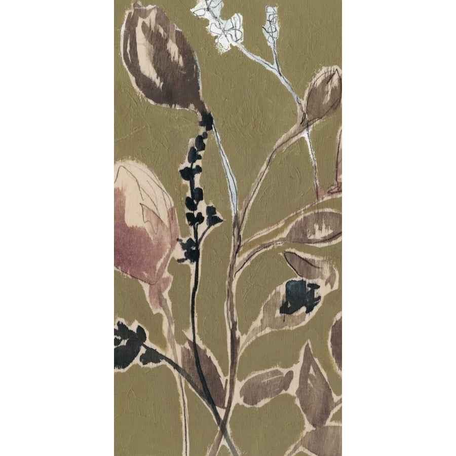 Mauve on Olive I Poster Print - Jennifer Goldberger-VARPDX153208FN Image 1