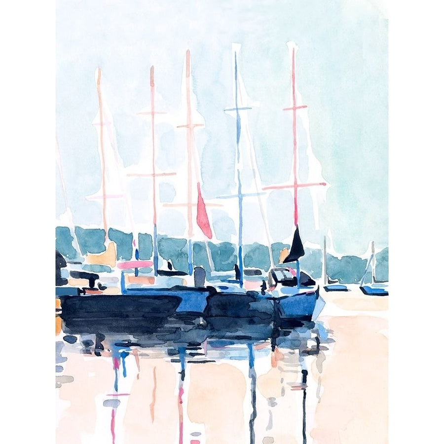 Watercolor Boat Club I Poster Print - Emma Scarvey-VARPDX153279Z Image 1