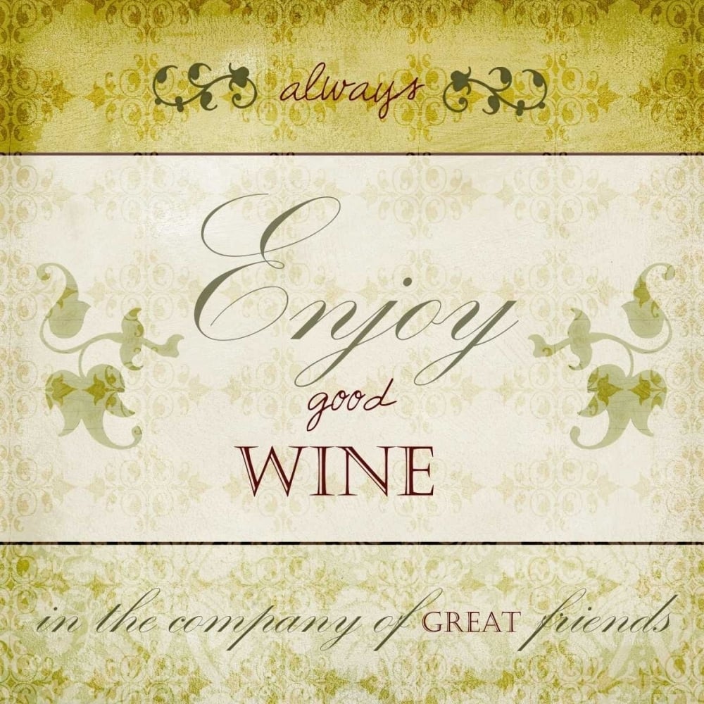 Wine Phrases VI Poster Print - W Studio-VARPDX153598D Image 1