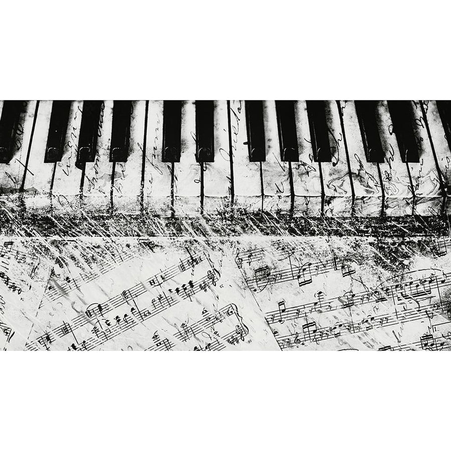 Black and White Piano Keys Poster Print by Dan Meneely-VARPDX15401A Image 1