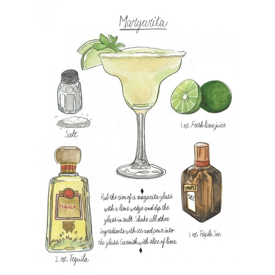 Classic Cocktail - Margarita Poster Print - Naomi McCavitt-VARPDX154167D Image 1