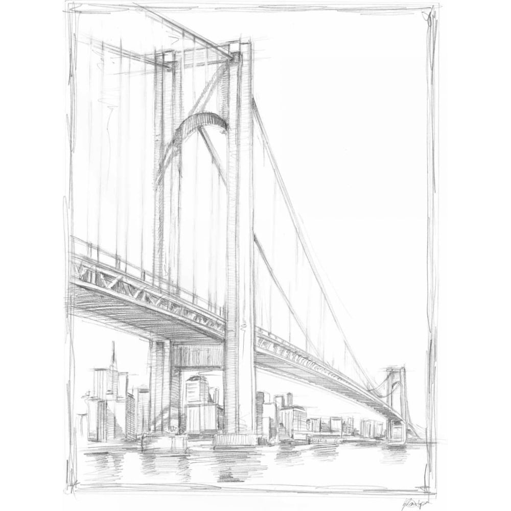 Suspension Bridge Study I Poster Print - Ethan Harper-VARPDX154812FN Image 1