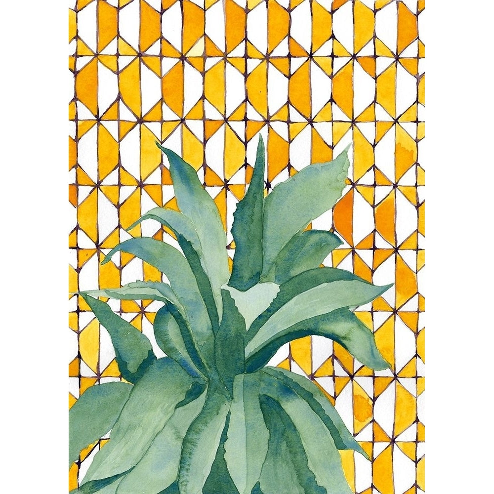 Yellow Tile Agave Poster Print by Jen Bucheli-VARPDX15486 Image 1