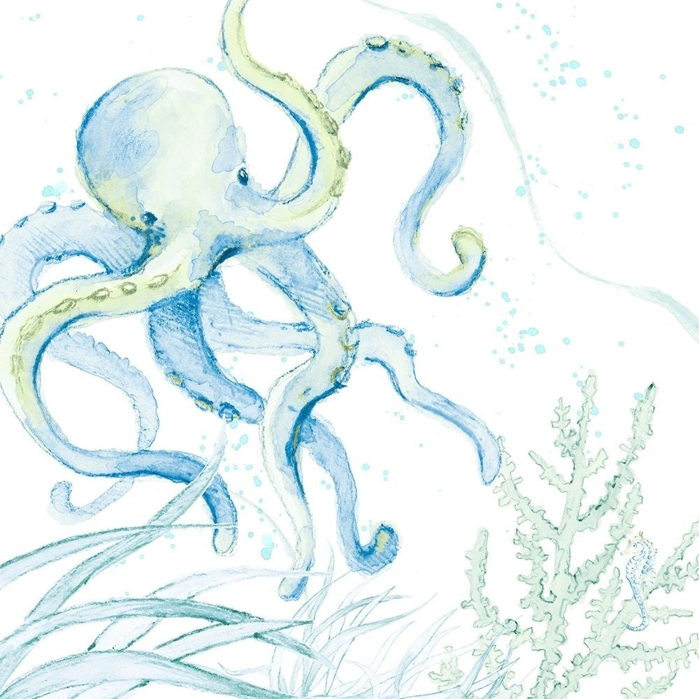 Blue Octopus Poster Print by Lanie Loreth-VARPDX15491B Image 1