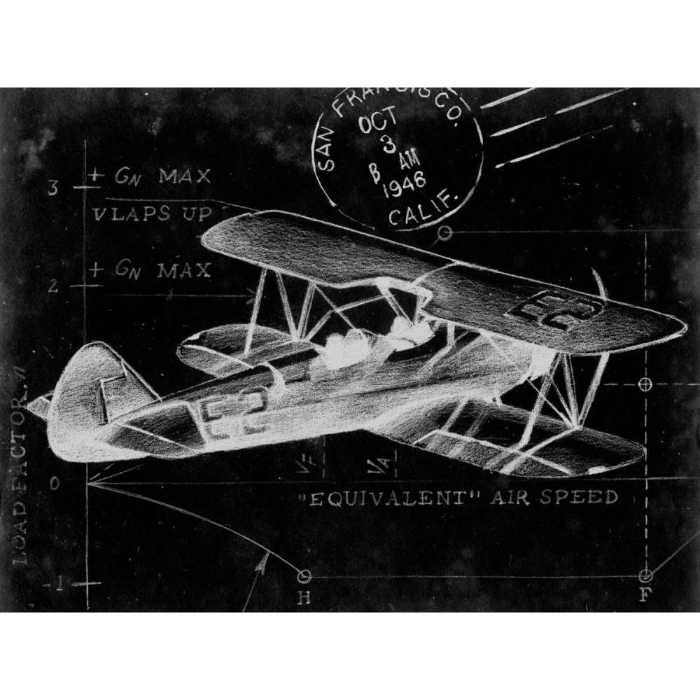 Flight Schematic I Poster Print - Harper Ethan-VARPDX155152D Image 1