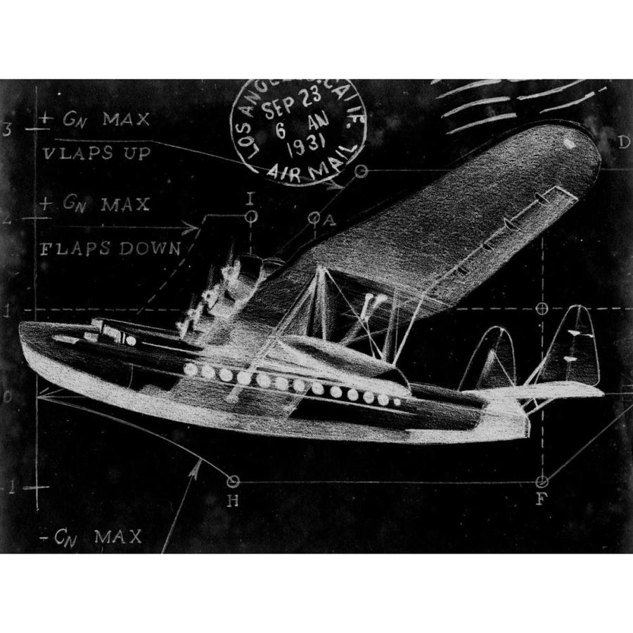 Flight Schematic III Poster Print - Harper Ethan-VARPDX155154D Image 1