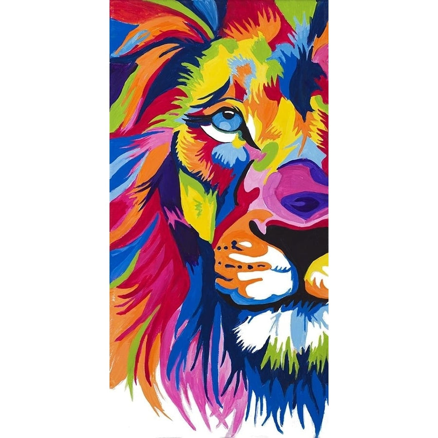 Colorful Lion Portrait by Chelsea Goodrich-VARPDX15547D Image 1