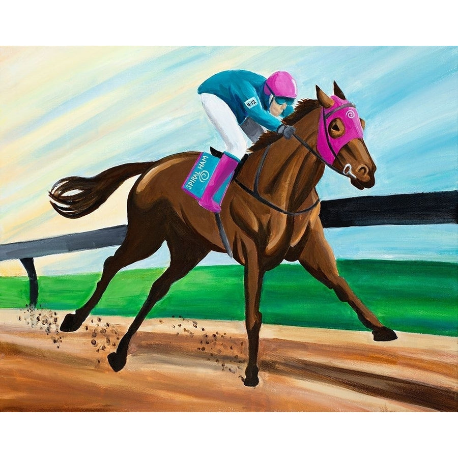 Race Horse Poster Print by Chelsea Goodrich-VARPDX15545F Image 1