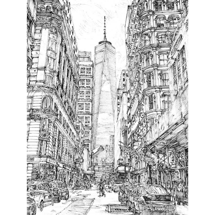 City in Black and White I Poster Print - Melissa Wang-VARPDX155564Z Image 1