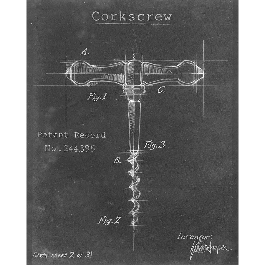 Corkscrew Diagram II Poster Print - Ethan Harper-VARPDX155670Z Image 1