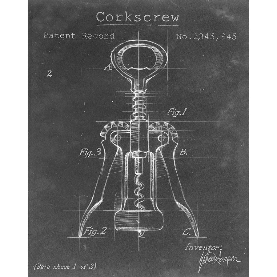 Corkscrew Diagram I Poster Print - Ethan Harper-VARPDX155669Z Image 1