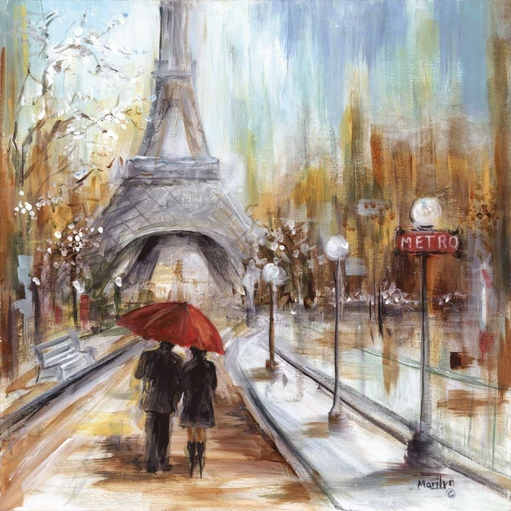 Romantic Paris Poster Print by Marilyn Dunlap-VARPDX15573 Image 2