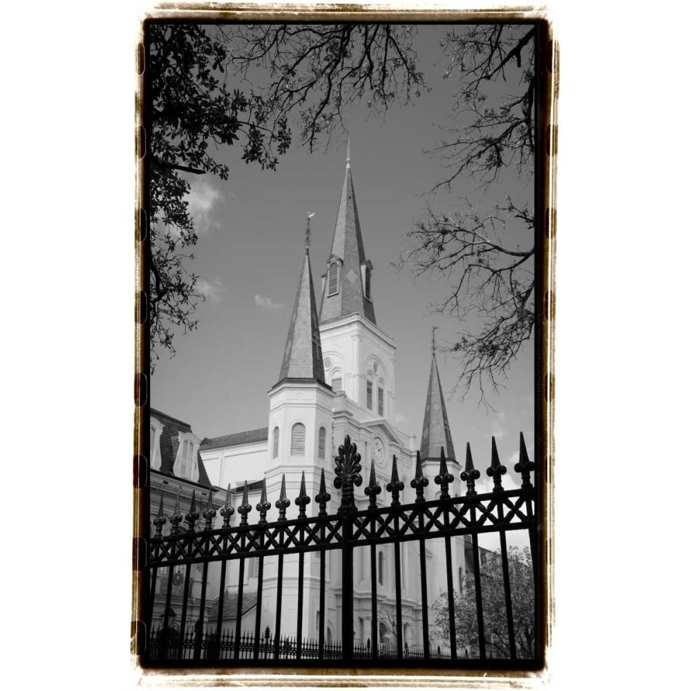 St. Louis Cathedral Jackson Square II Poster Print - Laura DeNardo-VARPDX155720D Image 1