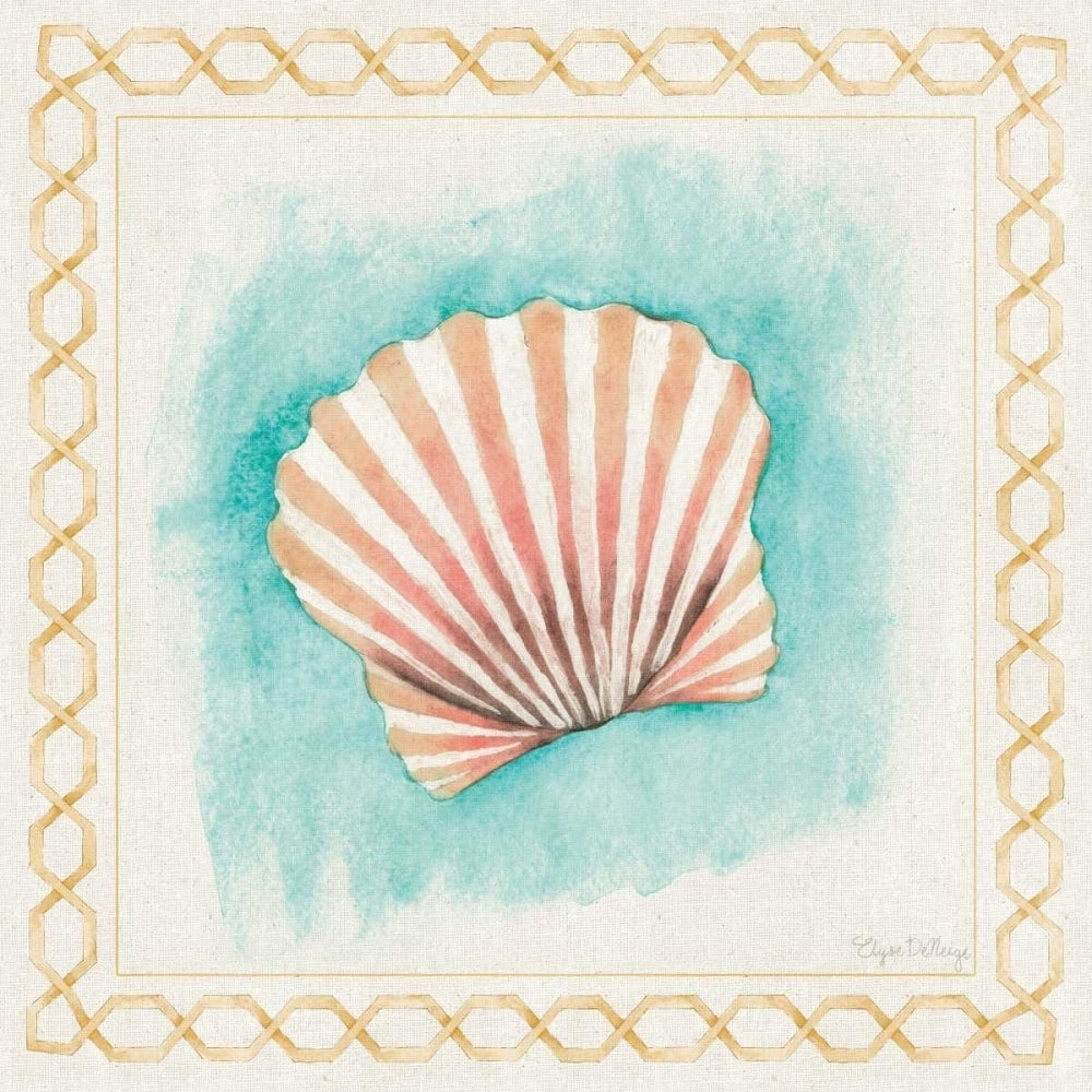 Coastal Mist Scallop Poster Print by Elyse DeNeige-VARPDX15606 Image 2